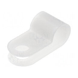 Clipsuri tip P pentru cabluri Øbuclă 5,6mm natural | Electronic-mag.ro | Componente Electronice