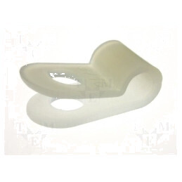 Clipsuri tip P pentru cabluri Ø4,5mm natural | Electronic-mag.ro | Componente Electronice