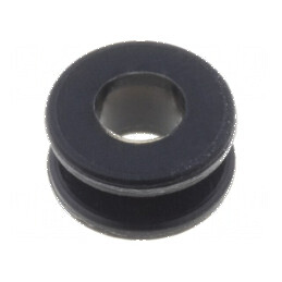 Manșon din gumă neagră Ø orificiu 4,5mm, Ø orificiu 3,5mm | Electronic-mag.ro | Componente Electronice