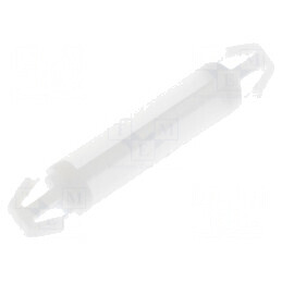 Distanţier PCB poliamidă 18mm clichet naturală | Electronic-mag.ro | Componente Electronice