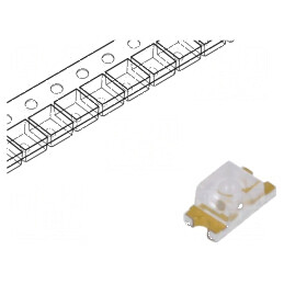 LED SMD 1206 verde 1450-1850mcd 3,2x1,6x1,4mm 30° | Electronic-mag.ro | Componente Electronice