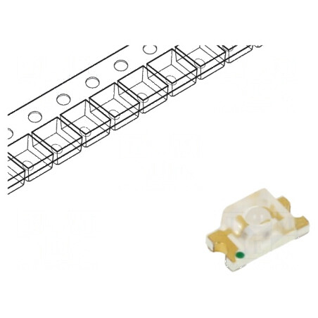 LED SMD 1206 roșie 3,2x1,6x1,4mm 30° 20mA λd: 623-640nm | Electronic-mag.ro | Componente Electronice