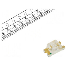 LED SMD 1206 galben 3,2x1,6x1,4mm 20mA λd: 586-594nm | Electronic-mag.ro | Componente Electronice