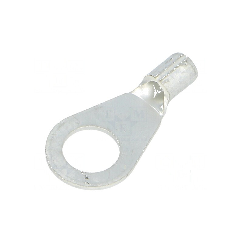 Vârf inelar M6 pentru cablu neizolat, 1÷2,5mm², crimpat, cositorit | Electronic-mag.ro | Componente Electronice Vârf inelar M6 pentru cablu neizolat, 1÷2,5mm², crimpat, cositorit | Electronic-mag.ro | Componente Electronice