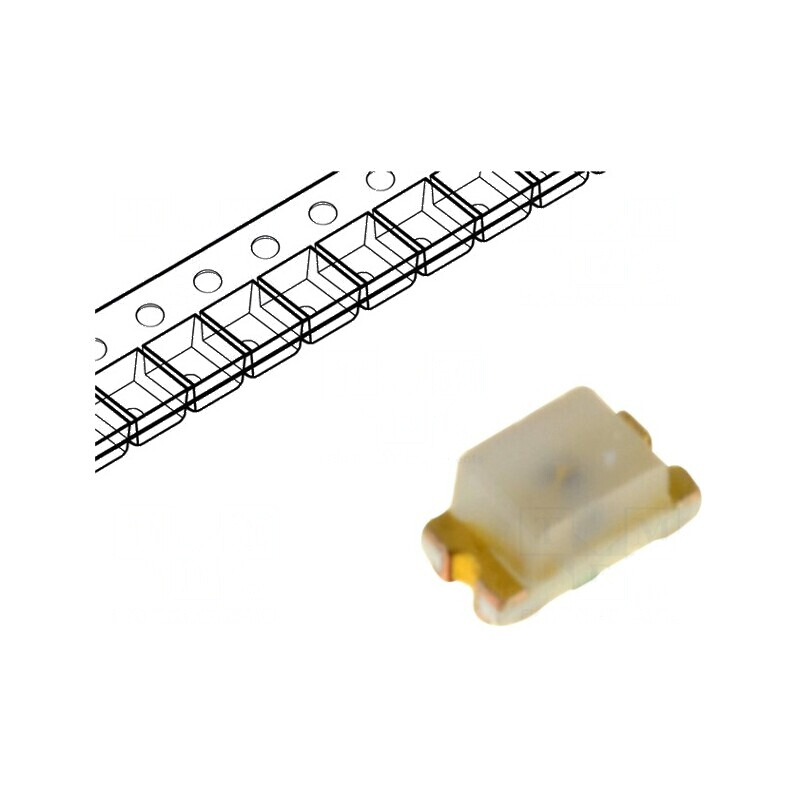 LED SMD 0603 Verde 4,5-15mcd 1,6x0,8x0,8mm 170° 20mA 52mW | Electronic-mag.ro | Componente Electronice