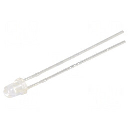 LED 3mm roșie 460-780mcd 30° convex | Electronic-mag.ro | Componente Electronice