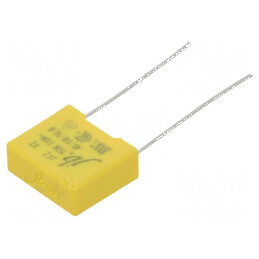 Condensator polipropilenă X2 15nF 13x11x5mm THT ±10% 10mm | Electronic-mag.ro | Componente Electronice