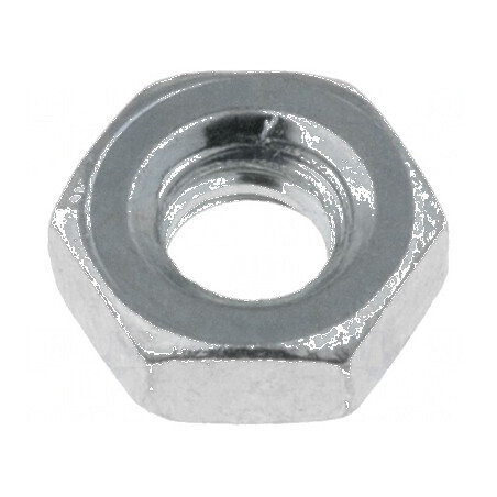 Piuliță hexagonală UNC 6-32 din oțel cu acoperire zincată | Electronic-mag.ro | Componente Electronice