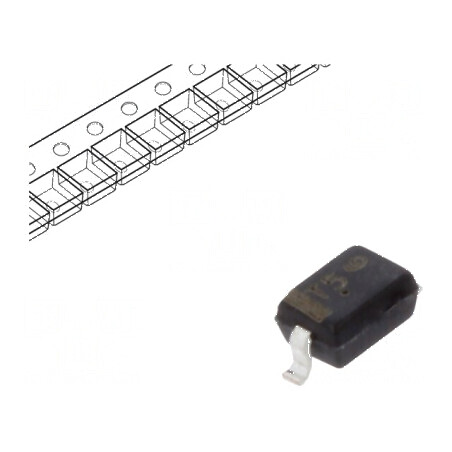 Diodă Zener 0,3W 3,3V SMD SOD323 | Electronic-mag.ro | Componente Electronice