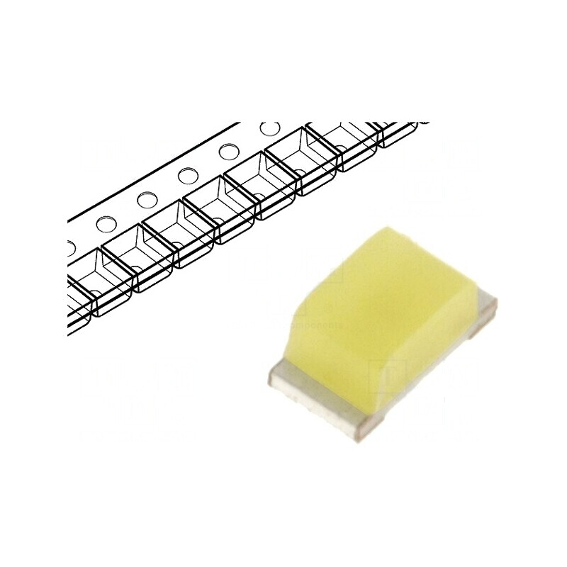 LED SMD 0603 alb rece 300-430mcd 120° 20mA 3-3,2VDC | Electronic-mag.ro | Componente Electronice