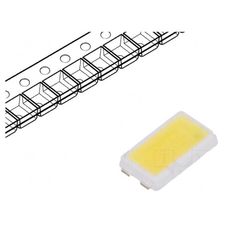 LED SMD 5630 alb rece 31-37lm 5000K 80 120° 65mA 656mW | Electronic-mag.ro | Componente Electronice