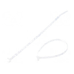 Colier de strângere poliamidă 142mm 3,6mm 178N naturală | Electronic-mag.ro | Componente Electronice