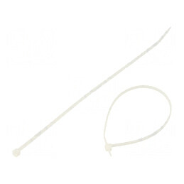 Colier de strângere poliamidă 80N 203mm 2,5mm naturală | Electronic-mag.ro | Componente Electronice