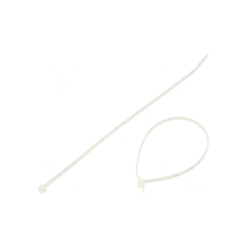 Colier de strângere poliamidă 80N 203mm 2,5mm naturală | Electronic-mag.ro | Componente Electronice