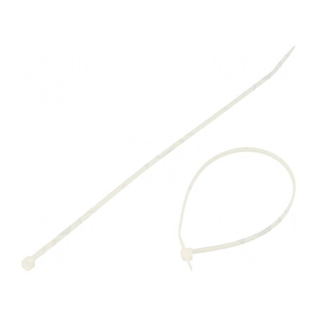 Colier de strângere poliamidă 80N 203mm 2,5mm naturală | Electronic-mag.ro | Componente Electronice
