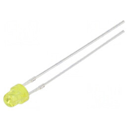 LED 3mm galben 100-150mcd 100° convex 78mW | Electronic-mag.ro | Componente Electronice