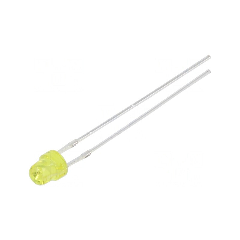 LED 3mm galben 100-150mcd 100° convex 78mW | Electronic-mag.ro | Componente Electronice