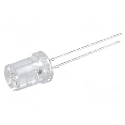 LED albastru 8mm 100-150mcd 120° concav | Electronic-mag.ro | Componente Electronice