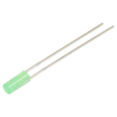 LED 3mm galben-verde 68-100mcd 110° plat 78mW | Electronic-mag.ro | Componente Electronice