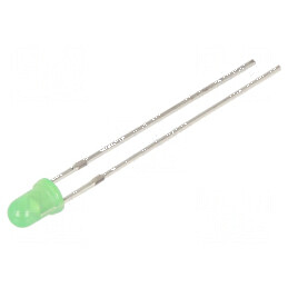 LED 3mm galben-verde 150-220mcd 40° convex | Electronic-mag.ro | Componente Electronice
