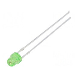 LED 3mm galben-verde 68-100mcd 100° convex | Electronic-mag.ro | Componente Electronice