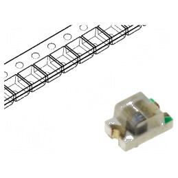 LED SMD 0805 Alb Cald 350-450mcd 20mA 3,3-3,6VDC | Electronic-mag.ro | Componente Electronice