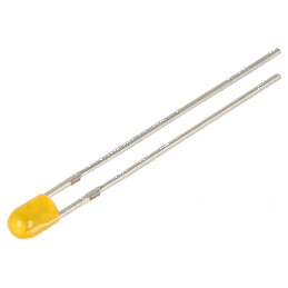 LED 3mm portocalie 120-150mcd 120° convex | Electronic-mag.ro | Componente Electronice