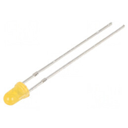 LED 3mm portocalie 220-330mcd 40° convex 78mW | Electronic-mag.ro | Componente Electronice