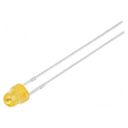LED 3mm portocalie 100-150mcd 100° convex | Electronic-mag.ro | Componente Electronice