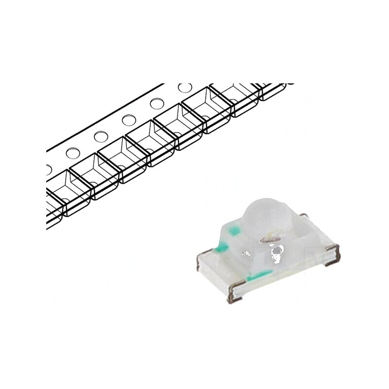 LED SMD 0603 roșie 200-400mcd 1,6x0,8x0,95mm | Electronic-mag.ro | Componente Electronice