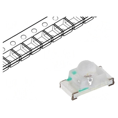 LED SMD 0603 roșie 200-400mcd 1,6x0,8x0,95mm | Electronic-mag.ro | Componente Electronice
