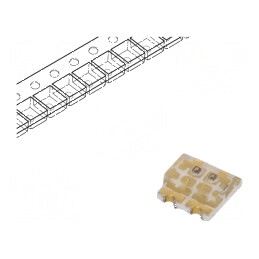 LED SMD 0606 galben/galben verde 1,6x1,6mm 20mA | Electronic-mag.ro | Componente Electronice