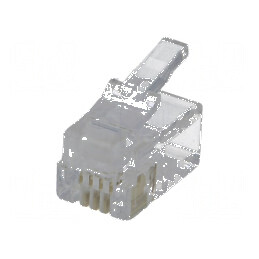 Conector RJ9 4p4c IDC, mufă 4 pini, cablu crimpat | Electronic-mag.ro | Componente Electronice