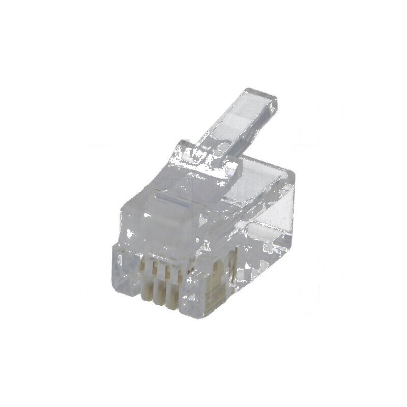 Conector RJ9 4p4c IDC, mufă 4 pini, cablu crimpat | Electronic-mag.ro | Componente Electronice