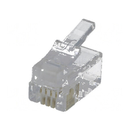 Conector RJ9 4p4c IDC, mufă 4 pini, cablu crimpat | Electronic-mag.ro | Componente Electronice