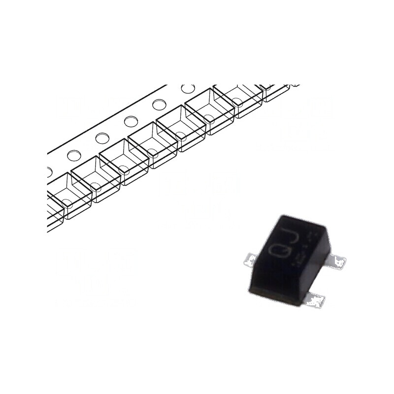 Tranzistor N-MOSFET 50V 200mA 0,8A 150mW ESD | Electronic-mag.ro | Componente Electronice