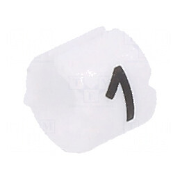 Markere Marcaj PVC Albă 1 2,6÷3,5mm -40÷106°C cu Împingere | Electronic-mag.ro | Componente Electronice