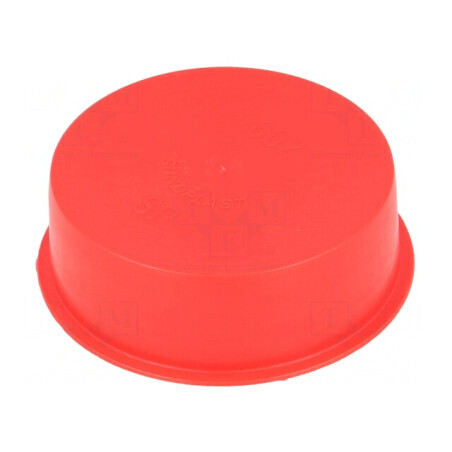 Obturator Corp roşie 68,2mm Diametru, 21mm H, LDPE SafeCAP | Electronic-mag.ro | Componente Electronice
