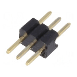 Conector şiruri pini tată 3 PIN 1,27mm THT | Electronic-mag.ro | Componente Electronice