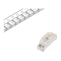 LED SMD 0804 galben 36÷57mcd 2,1x1x0,6mm 130° 20mA 589nm | Electronic-mag.ro | Componente Electronice
