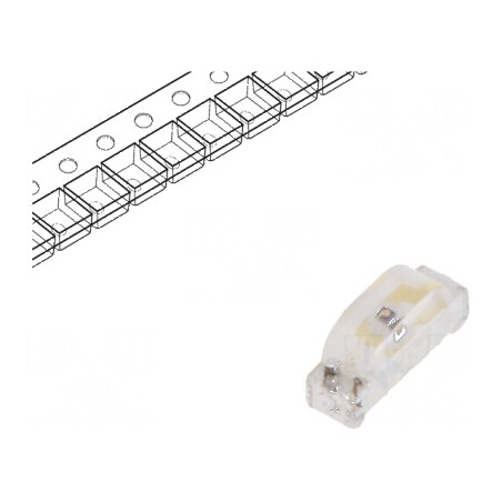 LED SMD 0804 galben 36÷57mcd 2,1x1x0,6mm 130° 20mA 589nm | Electronic-mag.ro | Componente Electronice