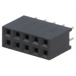 Conector şiruri pini soclu mamă 10 PIN 2,54mm THT 2x5 | Electronic-mag.ro | Componente Electronice