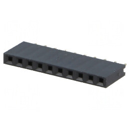 Conector şiruri pini soclu mamă 10 pini 2,54mm THT 1x10 | Electronic-mag.ro | Componente Electronice