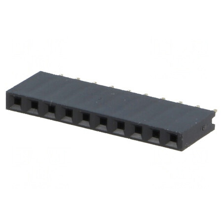 Conector şiruri pini soclu mamă 10 pini 2,54mm THT 1x10 | Electronic-mag.ro | Componente Electronice