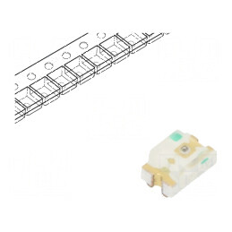 LED SMD 2012 galben-verde 22-31mcd 2x1,25x1,2mm 140° 20mA | Electronic-mag.ro | Componente Electronice