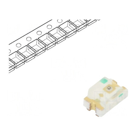 LED SMD 2012 galben-verde 22-31mcd 2x1,25x1,2mm 140° 20mA | Electronic-mag.ro | Componente Electronice