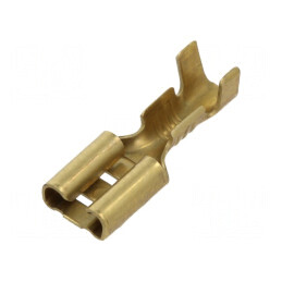 Terminal plat 4,8mm mamă 0,5mm pentru cablu 0,5÷1mm2 crimpat | Electronic-mag.ro | Componente Electronice