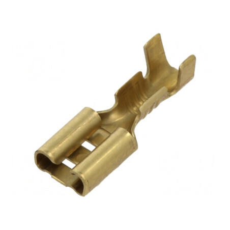 Terminal plat 4,8mm mamă 0,5mm pentru cablu 0,5÷1mm2 crimpat | Electronic-mag.ro | Componente Electronice