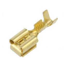 Terminal plat 6,3mm 0,8mm mamă/tată 1÷2,5mm² crimpat alamă | Electronic-mag.ro | Componente Electronice