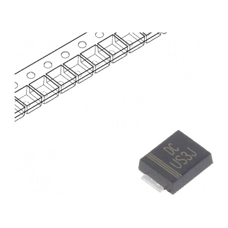 Diodă redresoare SMD 600V 3A 100ns SMB flat Ufmax 1,7V | Electronic-mag.ro | Componente Electronice